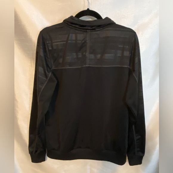 NWOT  Reebok Black Full Zip Jacket Shiny Woven Ladies Lg - Picture 9 of 13